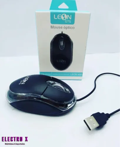 Mouse com fio Leon