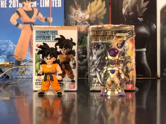 action figure dragon ball adverge - original bandai direto do japão - freeza gold e yancha
