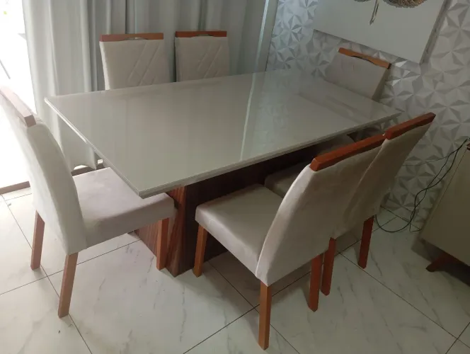Mesa de Jantar 6 Cadeiras - Novoaprimavera