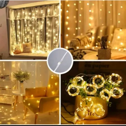 Cortina de LED 3x3,cm com Controle pra Eventos
