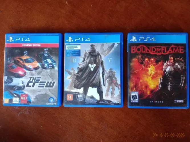 Jogos de PS4 por 35 reais cada (the crew, destiny, bound by flame) 90 reais os 3