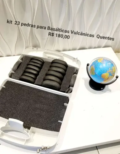 Kit 23 Pedras para Massagem com Pedras Quentes