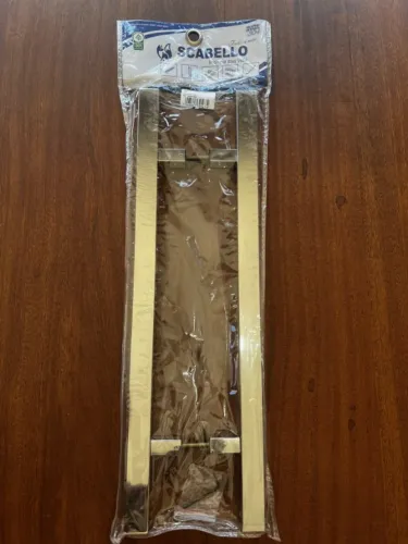 puxador de porta de madeira scabello inox 60cm