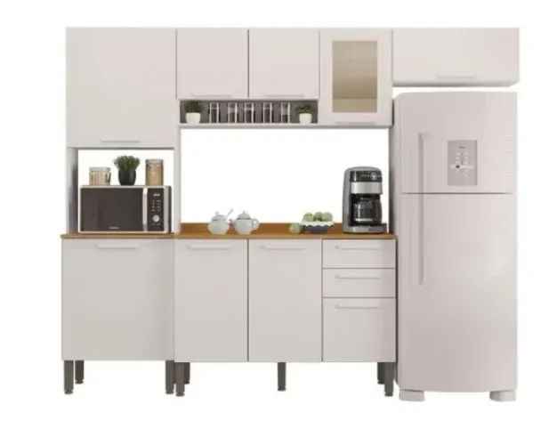 Kit cozinha completa 8 PORTAS branca