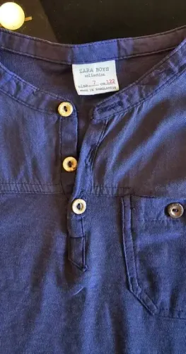 Blusa Zara Azul Marinho