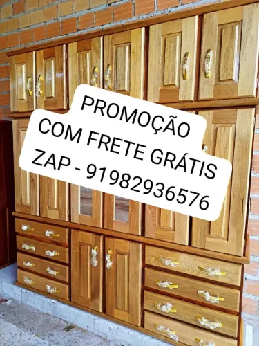 GUARDA ROUPA CASAL NOVO TODO EM MADEIRA DE LEI