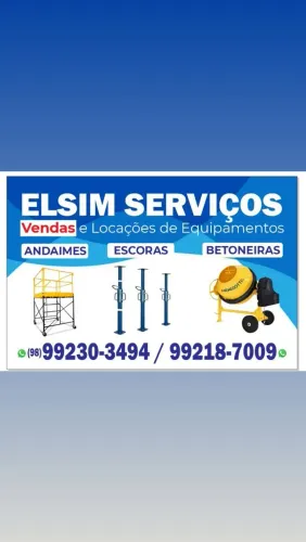 Aluguel e Venda de Betoneiras, Andaimes e Escoras