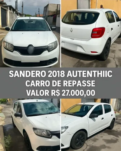 Renault Sandero Authentique Flex 1.0 12V 5P 2018