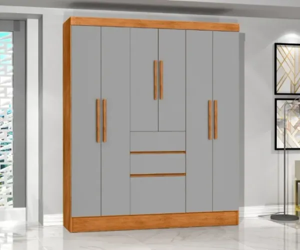Guarda Roupa Brunela 7 Portas 2 Gavetas Novo direto da fabrica