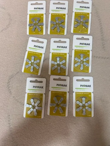 Baterias para Aparelhos Auditivos Phonak - 10 unidades