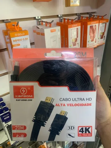 Cabo HDMI 20M ULTRA HD ALTA VELOCIDADE