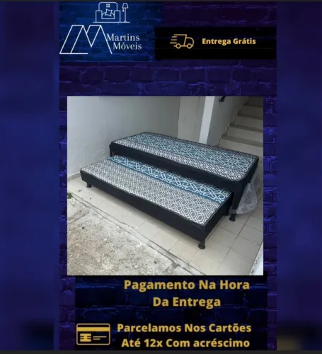 GRANDE PROMOÇÃO*CAMA BOX SOLTEIRÃO COM AUXILIAR ENTREGA GRÁTIS ACEITA CARTÃO