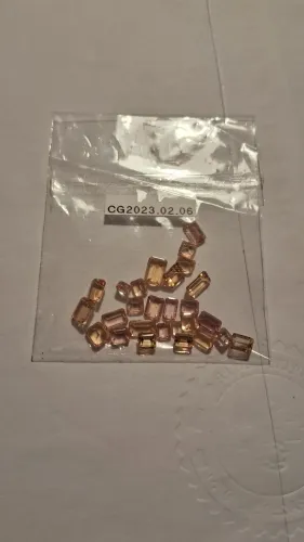 Lote 27 Gemas preciosas, atualizado topázio imperial lapidadas  17,95 CT