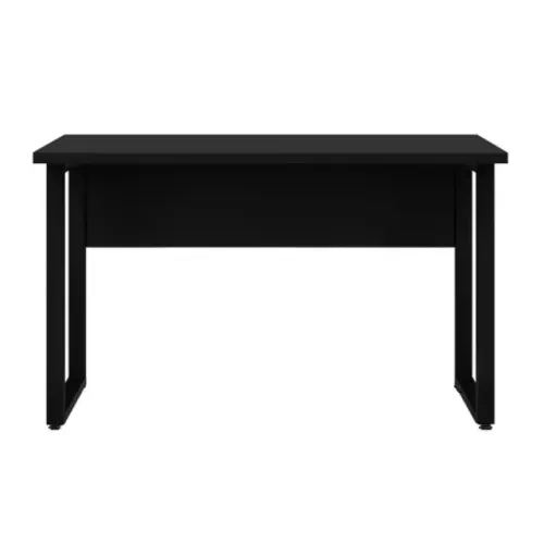 Mesa Escritório PÉ QUADRO - 1,50×0,60m - S/ Gavetas - PRETO / PRETO
