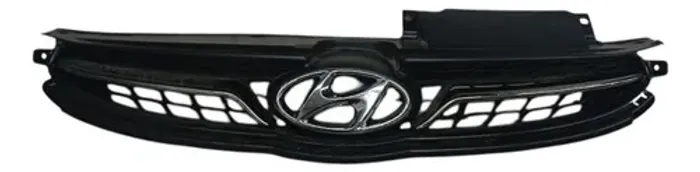 Grade Dianteira Elantra 2012 2013 Preto Ok