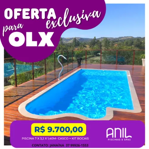 JA - Piscina para sitio 7 metros - direto da fábrica
