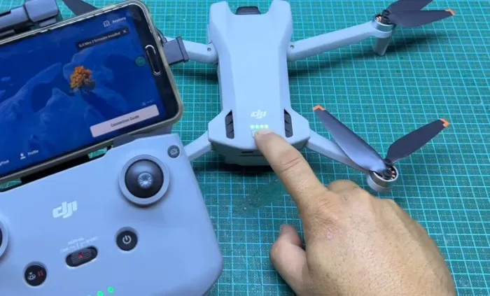 DJI mini 3 com celular