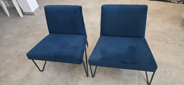 PAR POLTRONA LEANING AZUL TOK&STOK