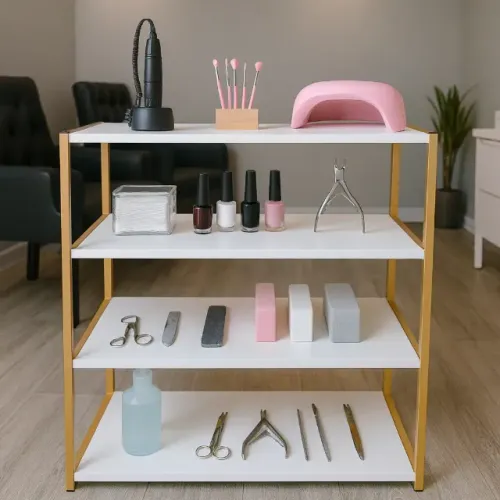 Estante multiuso em estilo industrial