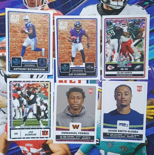 6 Figurinhas Rookie Futebol Americano Panini Modena Burrow