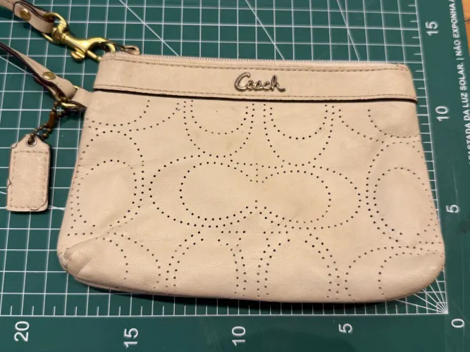 Bolsa de mão Coach em Couro