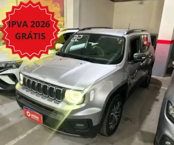 Jeep Renegade Long. T270 1.3 TB 2022 IPVA 2026 GRÁTIS - ABAIXO DA FIPE 