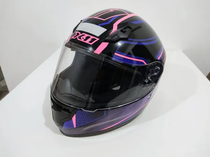 Capacete X11 Roxo/Rosa tamanho 58