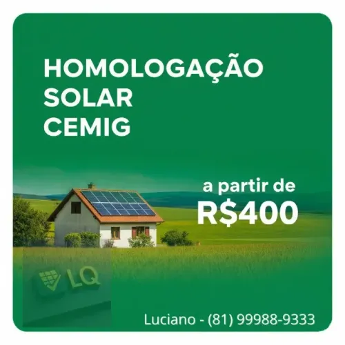 PROJETO E HOMOLOGAÇÃO SOLAR CEMIG