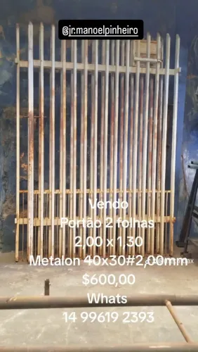 Portão de 2,00 x 2,60
