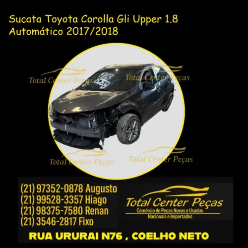 Sucata Toyota Corolla Gli Upper 1.8 Automático 2017