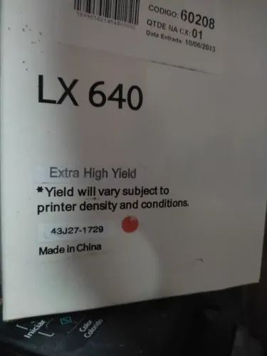 Cartucho Lexmark LX640