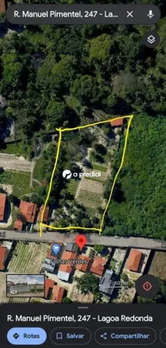 Terreno há 700 metros da Av. Odilon Guimarães, escriturado, com poço (água mineral), murad
