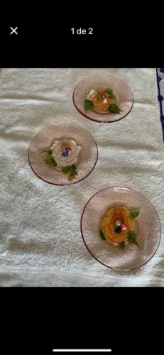 Pratinhos Duralex decorativos na cor âmbar