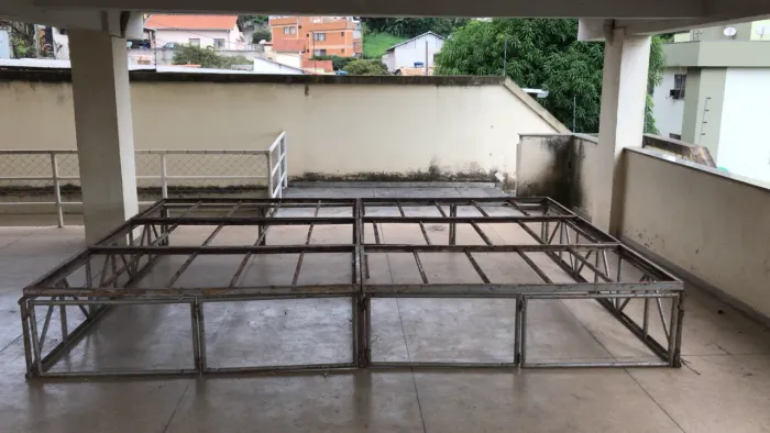 Palco de ferro modular
