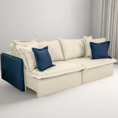 Sofá Cama Retrátil Blog 2,20 m Veludo tt4427m
