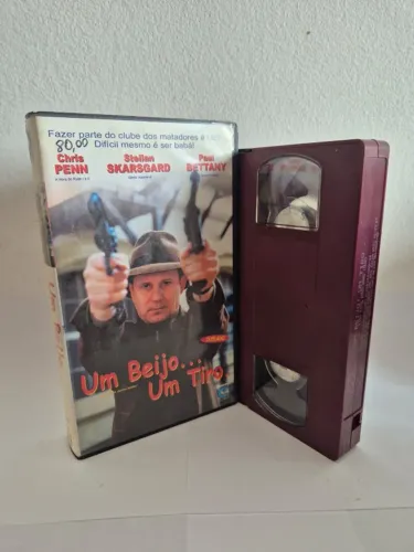 VHS Um Beijo... Um Tiro Dublado Original