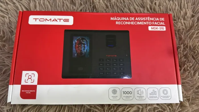 Relógio De Ponto Leitor Biométri Alta Precisão Reconhe Facial Interf USB Bivolt MDK-310