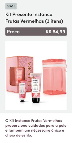 Eudora kit frutas vermelha