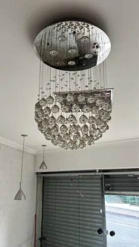 Lustre luxo 70 cm perfeito