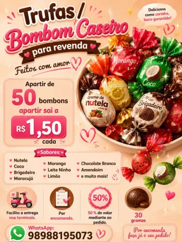 Trufa Revenda / Bombom Caseiro Revenda
