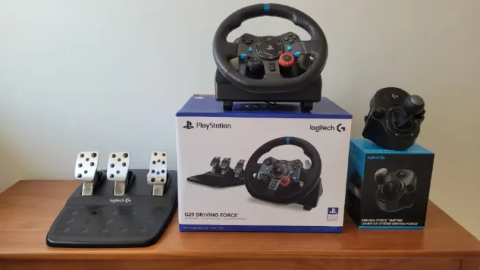 Logitech G29 + Câmbio Logitech Driving Force