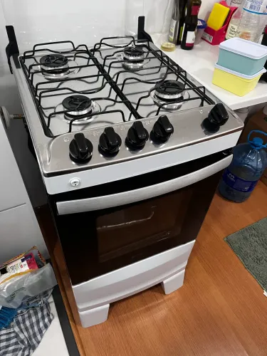 Fogão Atlas 4 Bocas Inox - 4 Meses de Uso (Forno ZERO e Já Convertido pra Gás Encanado/AP)