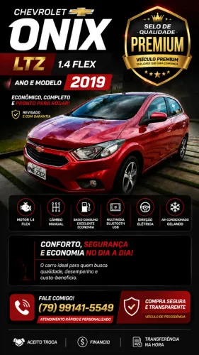 Chevrolet Onix Hatch LTZ 1.4 8V Flex Mec. 4P 2019