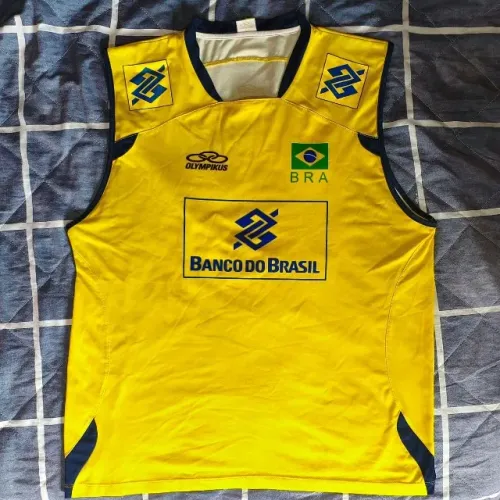 camisa original 2010 2011 seleção brasileira vôlei tamanho gg olympikus #7 jean