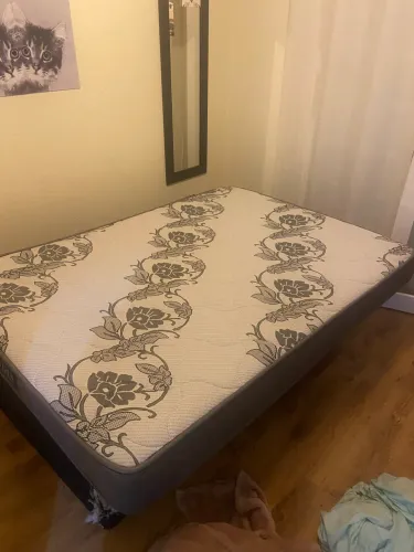 Cama box baú casal + colchão USADO
