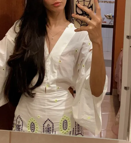 vestido curto branco 