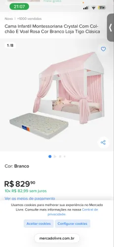 Cama casinha infantil
