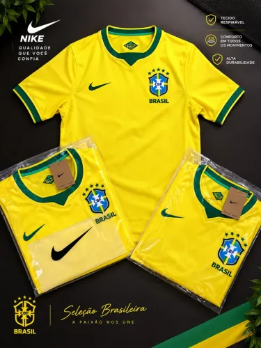 Camisetas seleção brasileira P M G GG