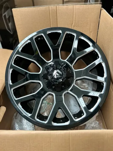 Jogo De Roda Fuel D623 Preto Brilhante 6x135/139 - 20x9 Offset +1