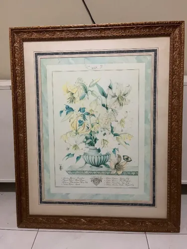 Quadro gravura Yuriko Takata Lily